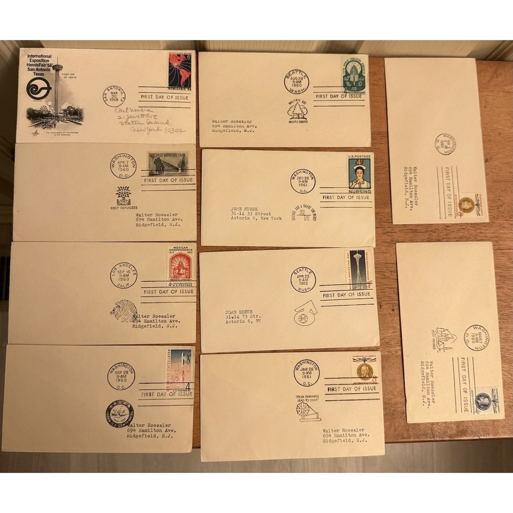 Lot‎ Of  50 1960s First Day Covers  FDI FDC Stamps. Mixed Lot